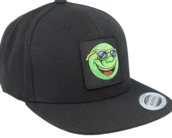 Kids Cool Smile Ball Black Snapback - Kiddo Cap