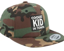 Kids Coolest Kid In Town Camo Snapback - Kiddo Cap