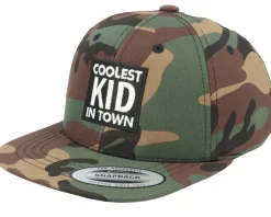 Kids Coolest Kid In Town Camo Snapback - Kiddo Cap