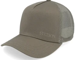 Kids Cotton Olive A-Frame Trucker - Stetson