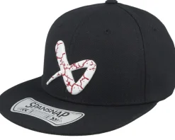 Kids Crackle Cap Black Snapback - Bauer