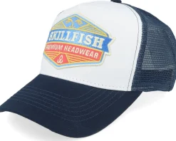 Kids Crimsonwave Logo French Navy/White Trucker - Skillfish