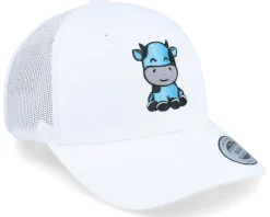 Kids Cute Baby Cow White Trucker - Kiddo Cap