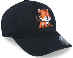Kids Cute Baby Tiger Black Flexfit - Kiddo Cap