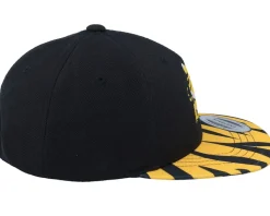 Kids Cute Baby Tiger Black Snapback - Kiddo Cap