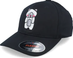 Kids Cute Bear Black Flexfit - Kiddo Cap