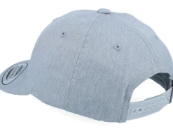 Kids Cute Blob Character Engraved Patch Heather Grey Adjustable - Kiddo Cap