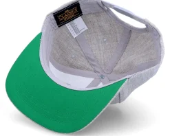 Kids Cute Dino Heather Grey Snapback - Kiddo Cap