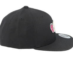 Kids Cute Elephant Chenille Black Snapback - Kiddo Cap