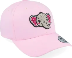 Kids Cute Elephant Chenille Pink Adjustable - Kiddo Cap