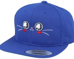 Kids Cute Eyes Royal Blue Snapback - Kiddo Cap