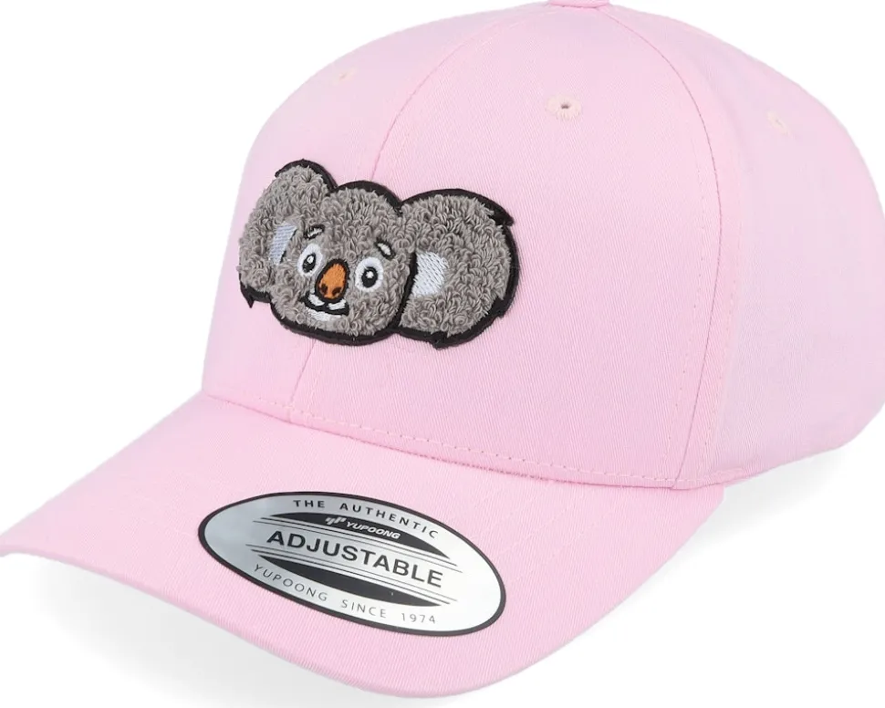 Kids Cute Koala Chenille Pink Adjustable - Kiddo Cap