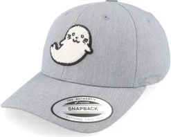 Kids Cute Seal Chenille Heather Grey Adjustable - Kiddo Cap