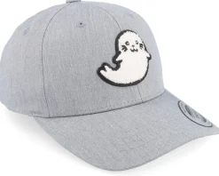 Kids Cute Seal Chenille Heather Grey Adjustable - Kiddo Cap