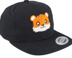 Kids Cute Tiger Chenille Black Snapback - Kiddo Cap