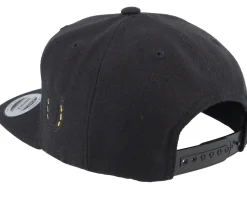 Kids 3d Black/Gold Unicorn Black Snapback - Unicorns