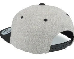 Kids 3d Police Badge Junior Heather Grey/Black Snapback - Kiddo Cap