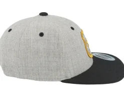 Kids 3d Police Badge Junior Heather Grey/Black Snapback - Kiddo Cap