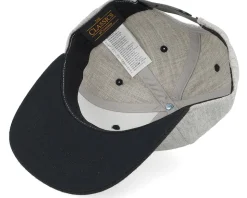 Kids 3d Police Badge Junior Heather Grey/Black Snapback - Kiddo Cap