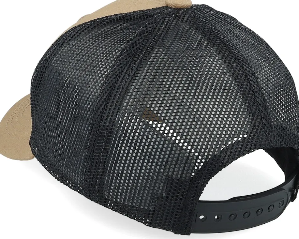 Kids 3d Police Badge Junior Caramel/Black Trucker - Kiddo Cap