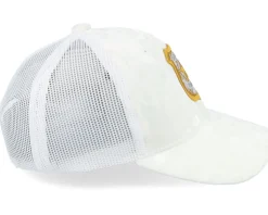 Kids 3d Police Badge Junior Velvet White Trucker - Kiddo Cap