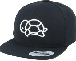 Kids 3D Turtle Black Snapback - Kiddo Cap