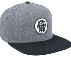 Kids Dark G-nz Grey/Black Snapback - Headster