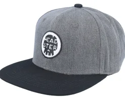Kids Dark G-nz Grey/Black Snapback - Headster