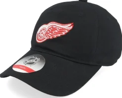 Kids Detroit Red Wings Basic Slouch Black Dad Cap - Outerstuff