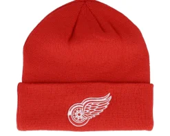 Kids Detroit Red Wings Knit Beanie Red Cuff - Outerstuff