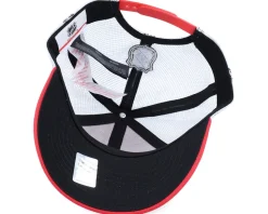 Kids Detroit Red Wings Lockup Meshback Red/White Trucker - Outerstuff