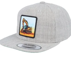 Kids Digger Grey Snapback - Kiddo Cap