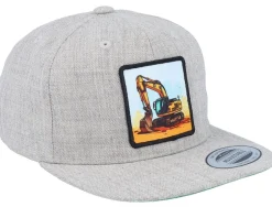 Kids Digger Grey Snapback - Kiddo Cap