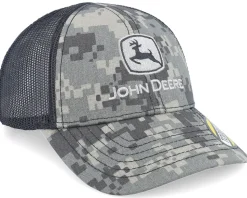 Kids Digi Hat Black/Camouflage Trucker - John Deere