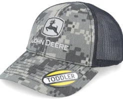 Kids Digi Hat Black/Camouflage Trucker - John Deere