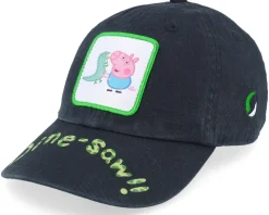 Kids Dine-saw George Patch Black Dad Cap - Peppa Pig