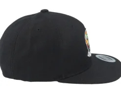 Kids Dino Badge Black/Black Snapback - Kiddo Cap