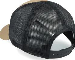 Kids Dino Badge Caramel/Black Trucker - Kiddo Cap