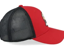 Kids Dino Badge Scarlet/Black Trucker - Kiddo Cap