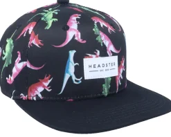 Kids Dino Black Snapback - Headster