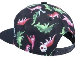Kids Dino Black Snapback - Headster
