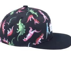 Kids Dino Black Snapback - Headster