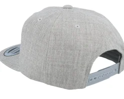 Kids Dino Gold Patch Heather Grey Snapback - Kiddo Cap