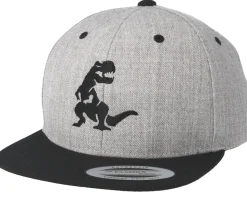 Kids Dino Grey/black Kids Snapback - Kiddo Cap