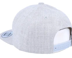 Kids Dino Heather Grey Snapback - Kiddo Cap