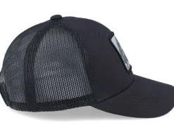 Kids Dino Silver Patch Black Trucker - Kiddo Cap
