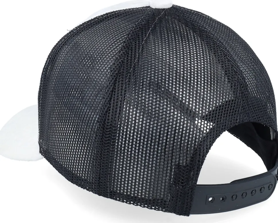 Kids Dino Silver Patch Velvet White/Black A-Frame Trucker - Calza Pennello