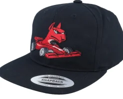 Kids Dog Formula 1 Black Toddler Snapback - Kiddo Cap