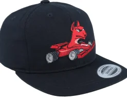 Kids Dog Formula 1 Black Toddler Snapback - Kiddo Cap