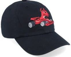 Kids Dog Formula 1 Black Toddler Dad Cap - Kiddo Cap